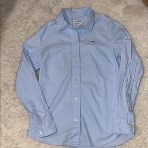 Vineyard Vines Womens Light Blue Button-Up Shirt